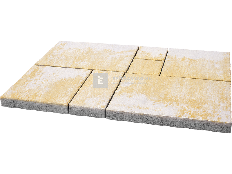 ABeton Villa Urbana kombi térkő sárga-fehér 6 cm
