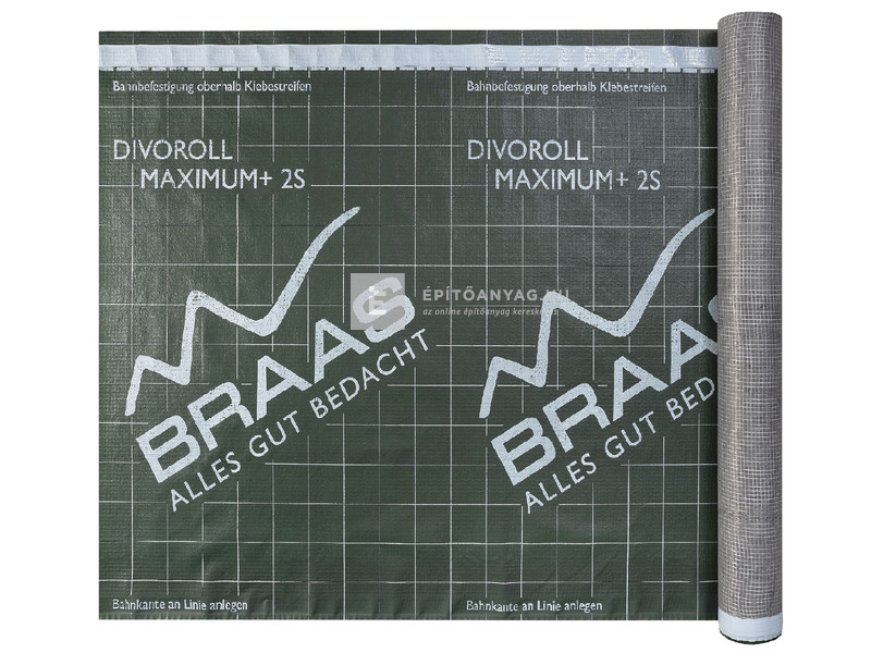Bramac Maximum 2S páraáteresztő tetőfólia 200 g, 2 ragasztósávval, 75 m2