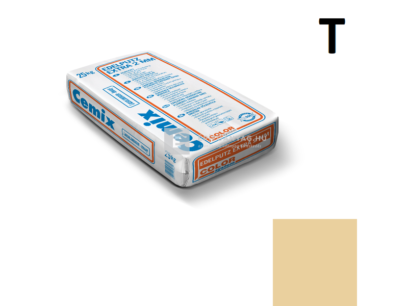 Cemix-LB-Knauf Edelputz Extra Színezővakolat, dörzsölt 2 mm 4355 orange 25 kg