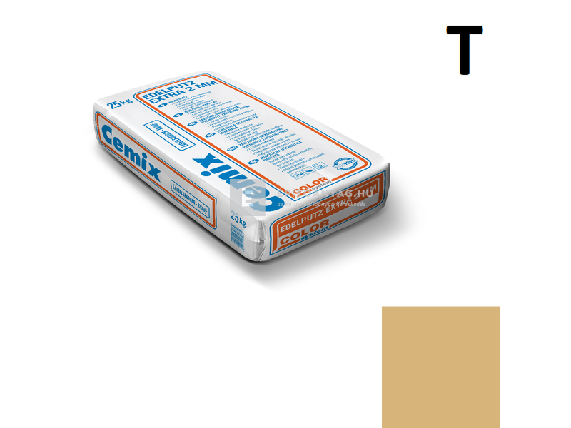 Cemix-LB-Knauf Edelputz Extra Színezővakolat, dörzsölt 2 mm 4357 orange 25 kg