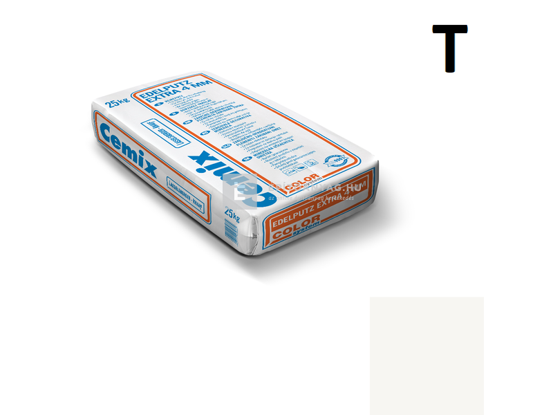 Cemix-LB-Knauf Edelputz Extra Színezővakolat, dörzsölt 4 mm 4000 white 25 kg