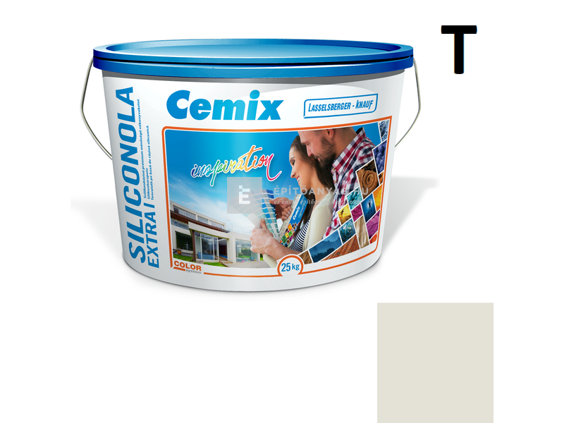 Cemix-LB-Knauf SiliconOla Extra Szilikon színezővakolat, kapart 1,5 mm 4151 cream 25 kg