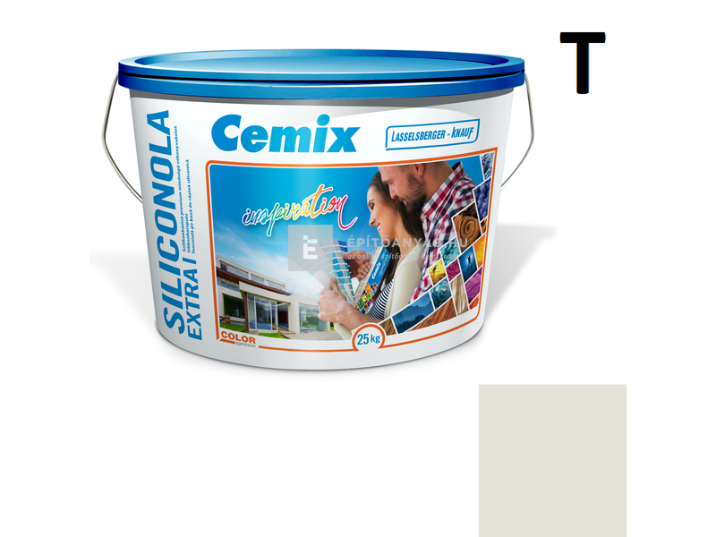 Cemix-LB-Knauf SiliconOla Extra Szilikon színezővakolat, kapart 1,5 mm 4171 cream 25 kg