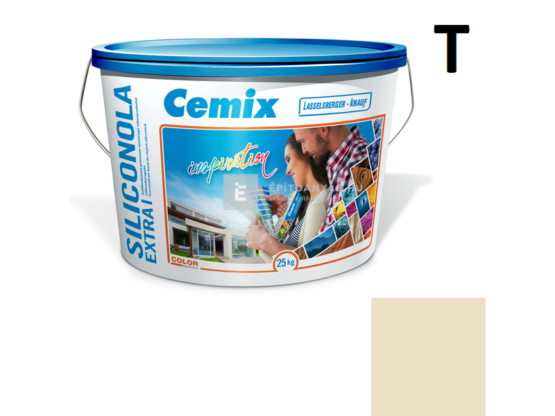 Cemix-LB-Knauf SiliconOla Extra Szilikon színezővakolat, kapart 1,5 mm 4311 orange 25 kg