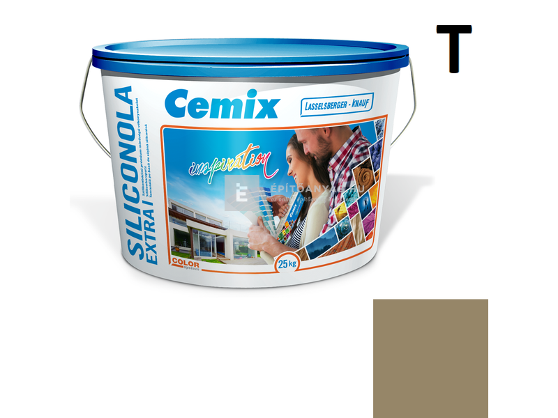 Cemix-LB-Knauf SiliconOla Extra Szilikon színezővakolat, kapart 1,5 mm 4559 green 25 kg