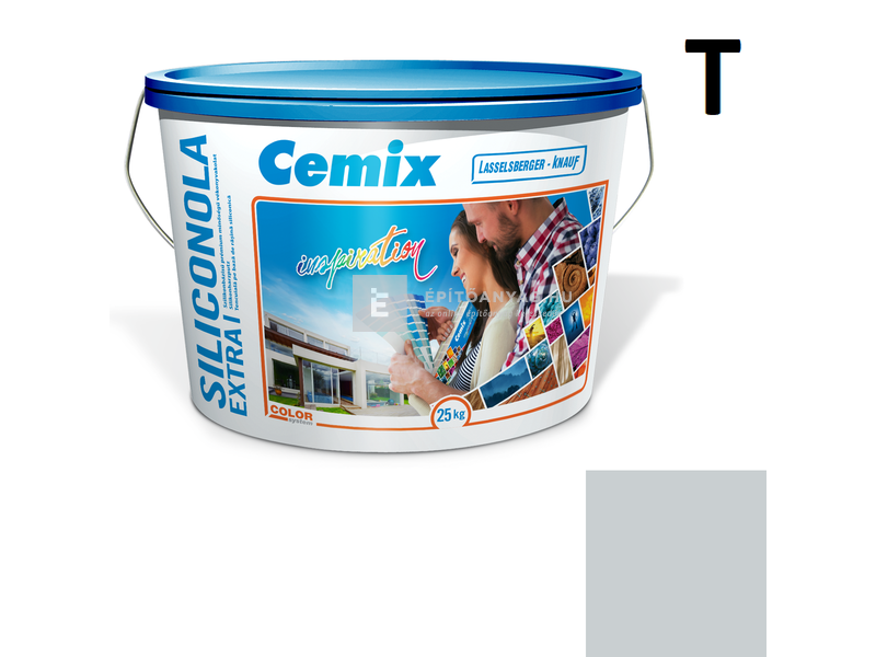 Cemix-LB-Knauf SiliconOla Extra Szilikon színezővakolat, kapart 1,5 mm 4743 blue 25 kg