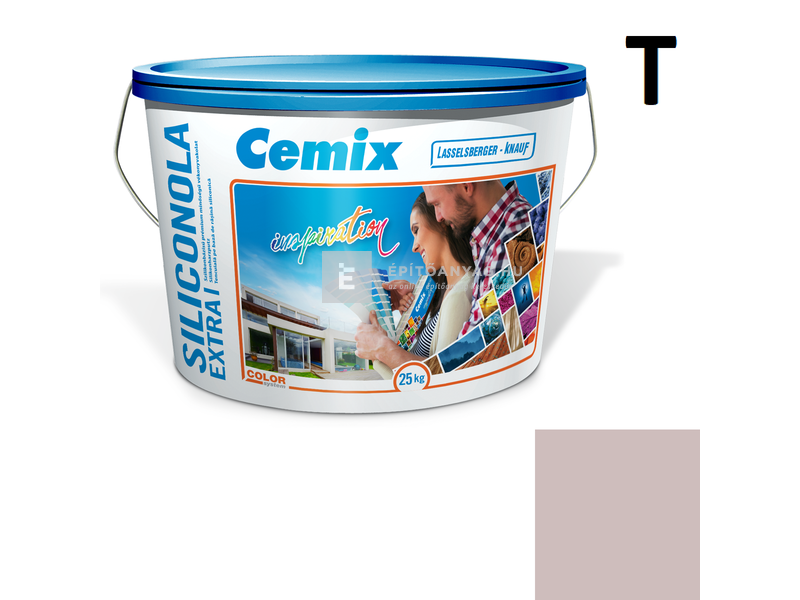 Cemix-LB-Knauf SiliconOla Extra Szilikon színezővakolat, kapart 1,5 mm 5181 rusty 25 kg