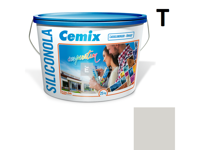 Cemix-LB-Knauf SiliconOla Extra Szilikon színezővakolat, kapart 1,5 mm 5345 rock 25 kg