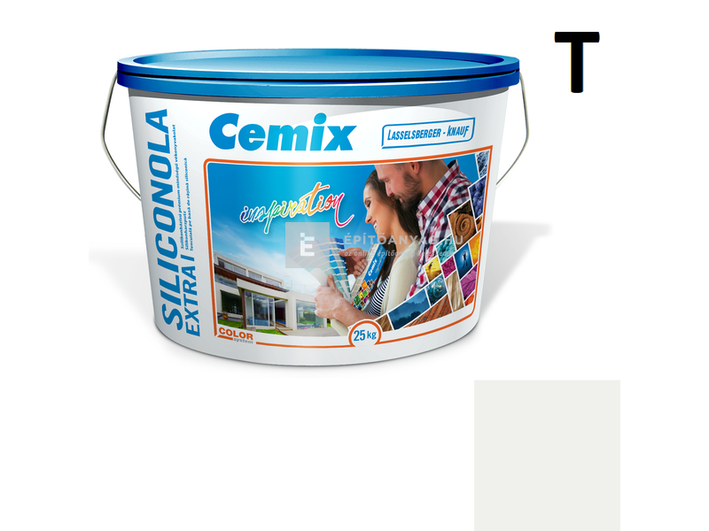Cemix-LB-Knauf SiliconOla Extra Szilikon színezővakolat, dörzsölt 2 mm 4131 cream 25 kg