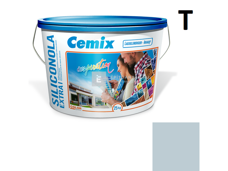 Cemix-LB-Knauf SiliconOla Extra Szilikon színezővakolat, dörzsölt 2 mm 4737 blue 25 kg