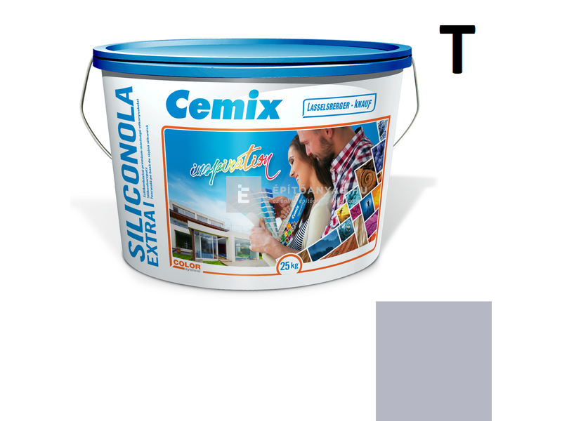 Cemix-LB-Knauf SiliconOla Extra Szilikon színezővakolat, dörzsölt 2 mm 4757 blue 25 kg