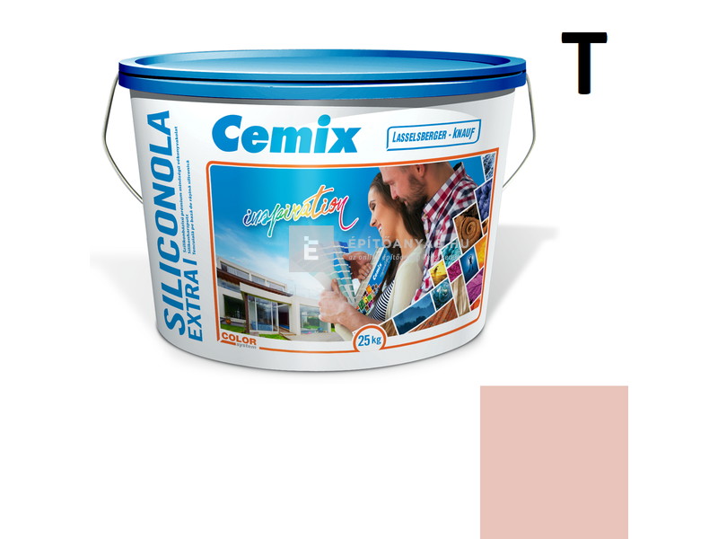 Cemix-LB-Knauf SiliconOla Extra Szilikon színezővakolat, dörzsölt 2 mm 5141 rusty 25 kg