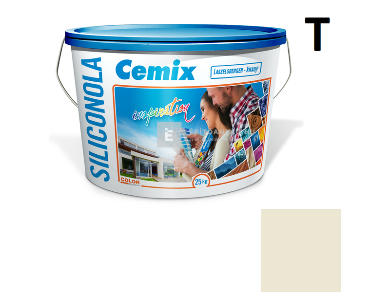 Cemix-LB-Knauf SiliconOla Szilikon színezővakolat, kapart 1,5 mm 4201 cream 25 kg
