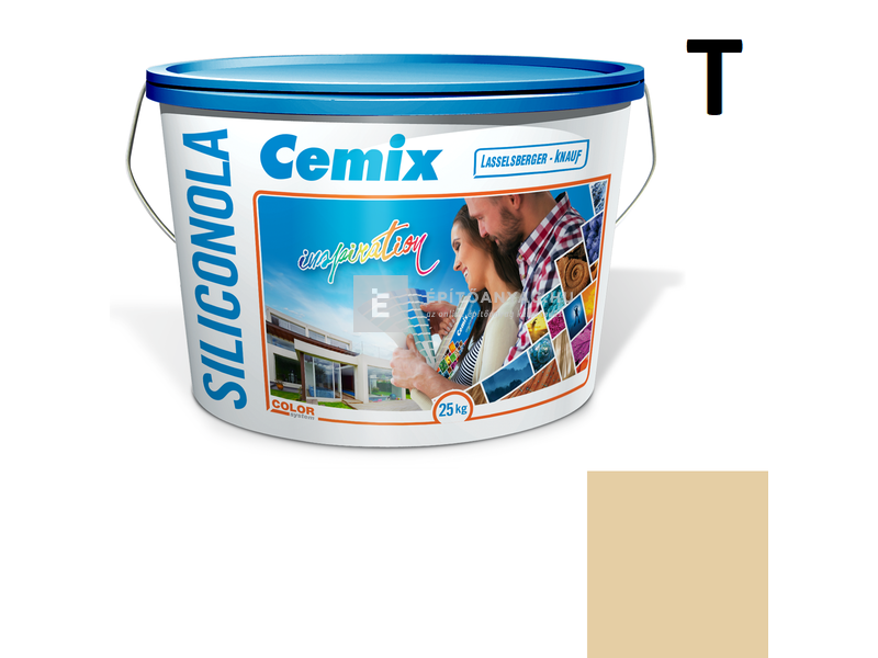 Cemix-LB-Knauf SiliconOla Szilikon színezővakolat, kapart 1,5 mm 4345 orange 25 kg