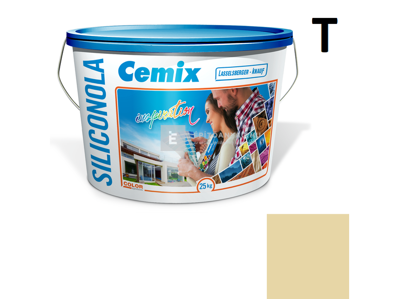 Cemix-LB-Knauf SiliconOla Szilikon színezővakolat, kapart 1,5 mm 4373 orange 25 kg