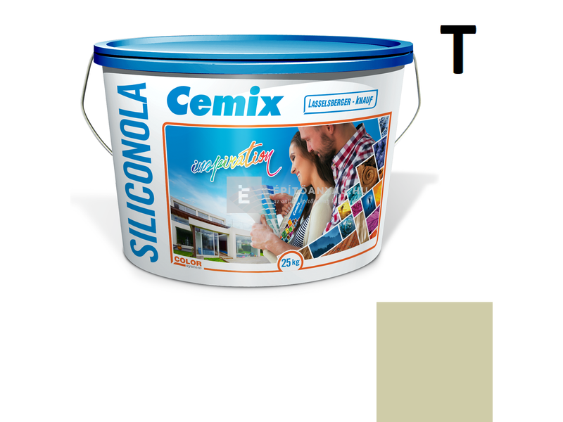 Cemix-LB-Knauf SiliconOla Szilikon színezővakolat, kapart 1,5 mm 4545 green 25 kg