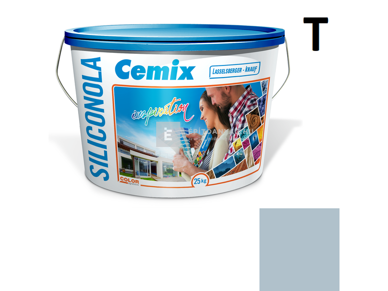 Cemix-LB-Knauf SiliconOla Szilikon színezővakolat, kapart 1,5 mm 4739 blue 25 kg