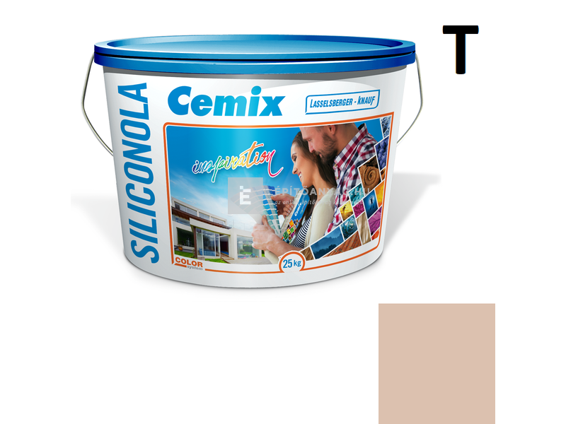Cemix-LB-Knauf SiliconOla Szilikon színezővakolat, kapart 1,5 mm 4921 brown 25 kg