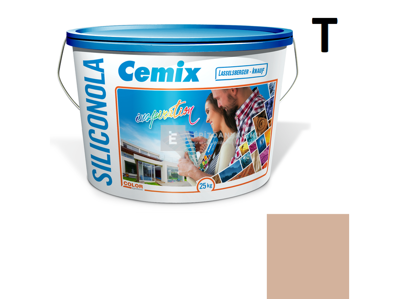 Cemix-LB-Knauf SiliconOla Szilikon színezővakolat, kapart 1,5 mm 4923 brown 25 kg