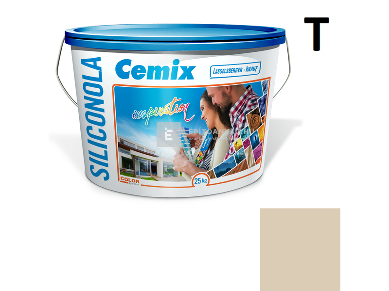 Cemix-LB-Knauf SiliconOla Szilikon színezővakolat, kapart 1,5 mm 4945 brown 25 kg
