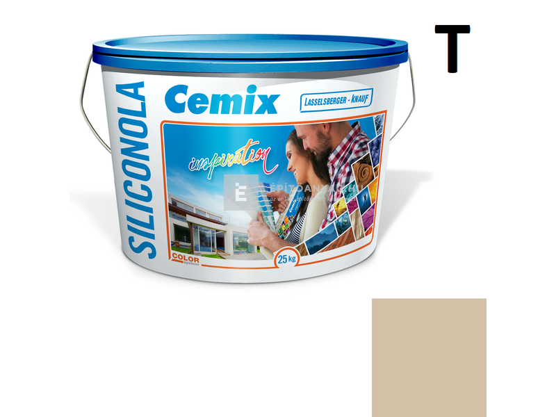Cemix-LB-Knauf SiliconOla Szilikon színezővakolat, kapart 1,5 mm 4947 brown 25 kg