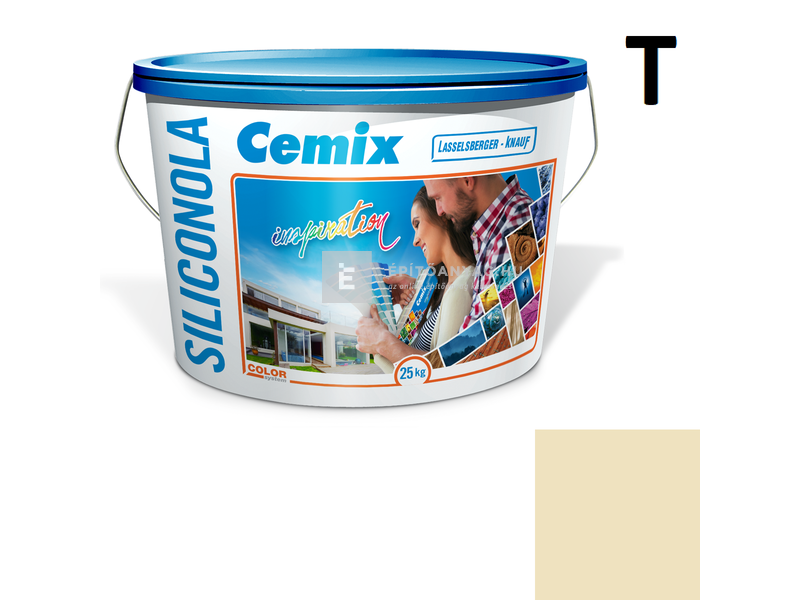 Cemix-LB-Knauf SiliconOla Szilikon színezővakolat, kapart 1,5 mm 4951 brown 25 kg