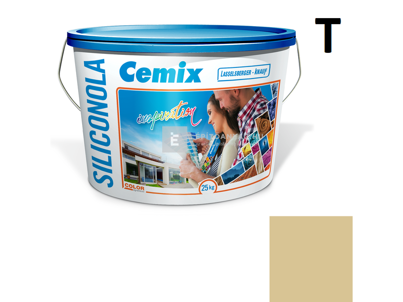 Cemix-LB-Knauf SiliconOla Szilikon színezővakolat, kapart 1,5 mm 4955 brown 25 kg