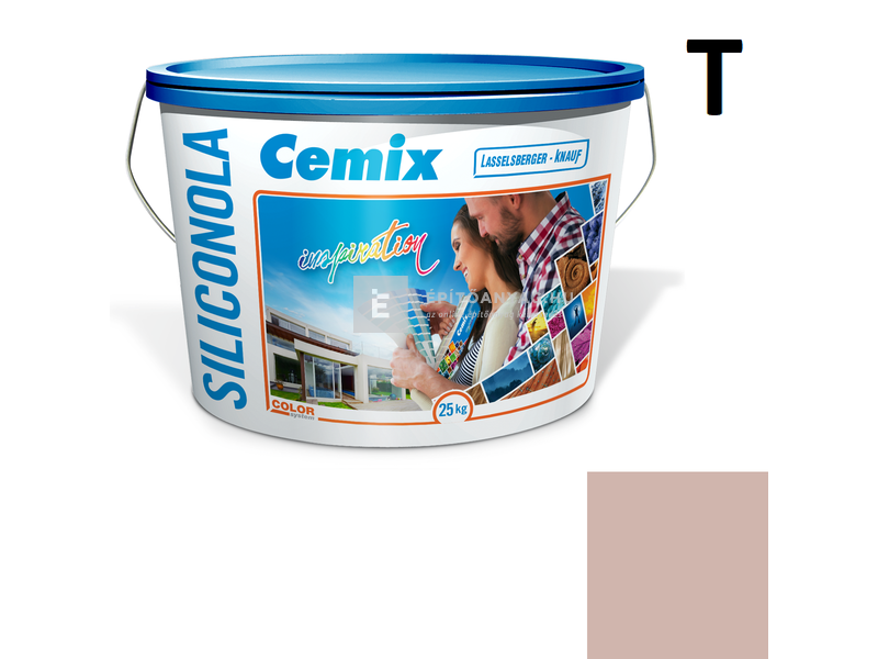 Cemix-LB-Knauf SiliconOla Szilikon színezővakolat, kapart 1,5 mm 5115 rusty 25 kg