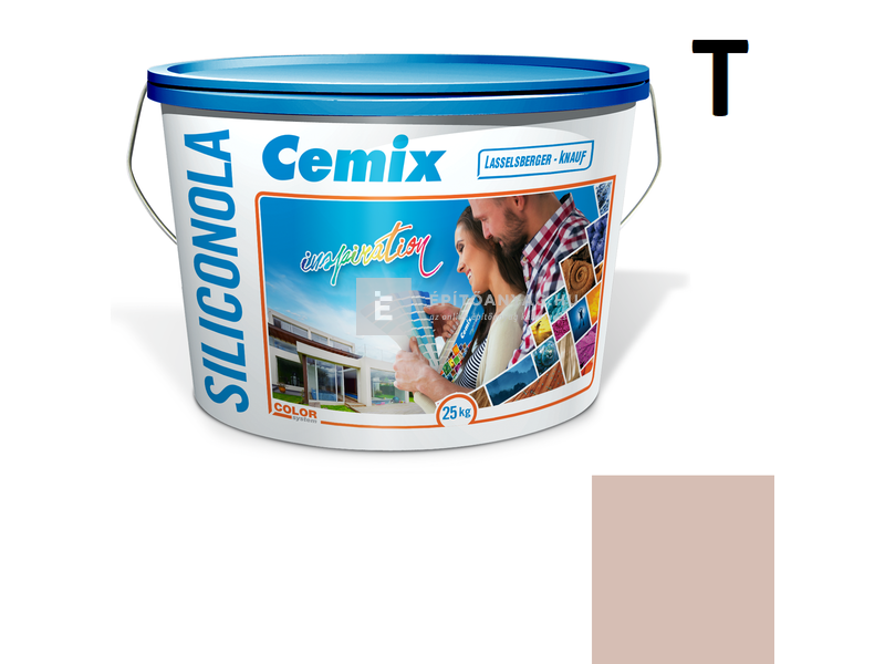 Cemix-LB-Knauf SiliconOla Szilikon színezővakolat, kapart 1,5 mm 5123 rusty 25 kg