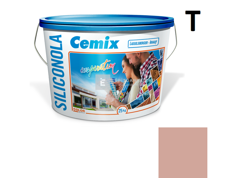 Cemix-LB-Knauf SiliconOla Szilikon színezővakolat, kapart 1,5 mm 5125 rusty 25 kg