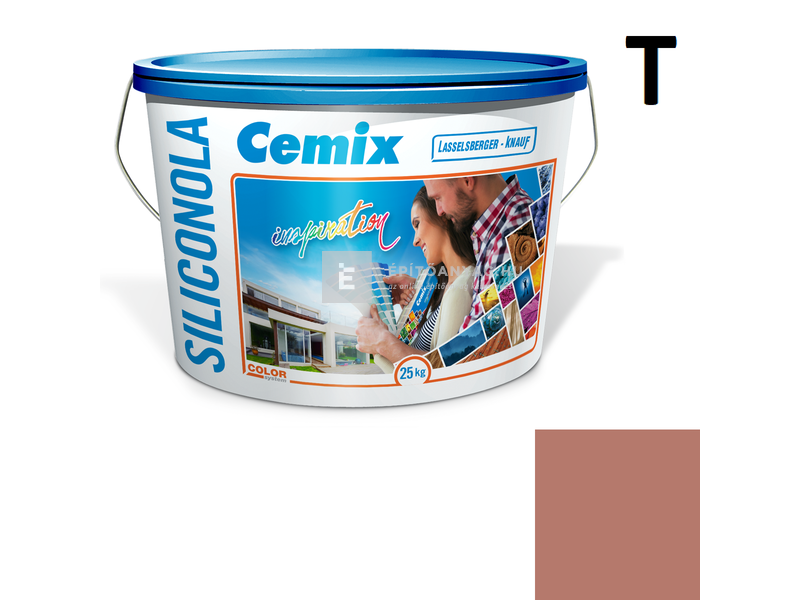 Cemix-LB-Knauf SiliconOla Szilikon színezővakolat, kapart 1,5 mm 5149 rusty 25 kg