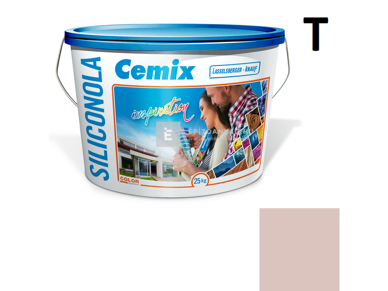 Cemix-LB-Knauf SiliconOla Szilikon színezővakolat, kapart 1,5 mm 5151 rusty 25 kg