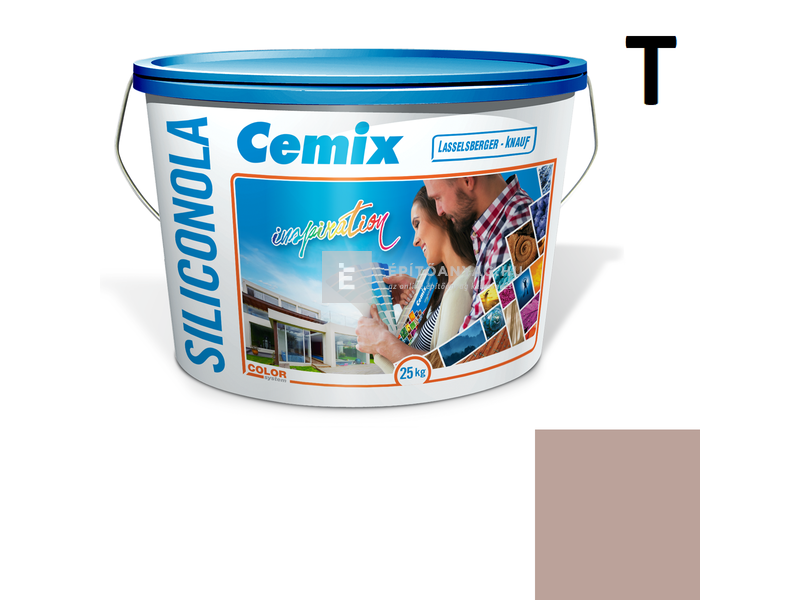 Cemix-LB-Knauf SiliconOla Szilikon színezővakolat, kapart 1,5 mm 5155 rusty 25 kg