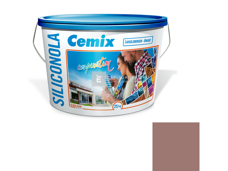 Cemix-LB-Knauf SiliconOla Szilikon színezővakolat, kapart 1,5 mm 5159 rusty 25 kg