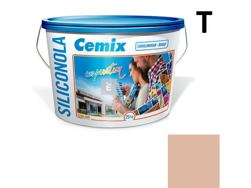Cemix-LB-Knauf SiliconOla Szilikon színezővakolat, kapart 1,5 mm 5179 rusty 25 kg