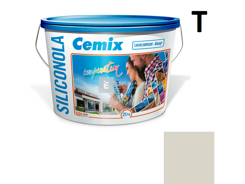 Cemix-LB-Knauf SiliconOla Szilikon színezővakolat, kapart 1,5 mm 5331 rock 25 kg
