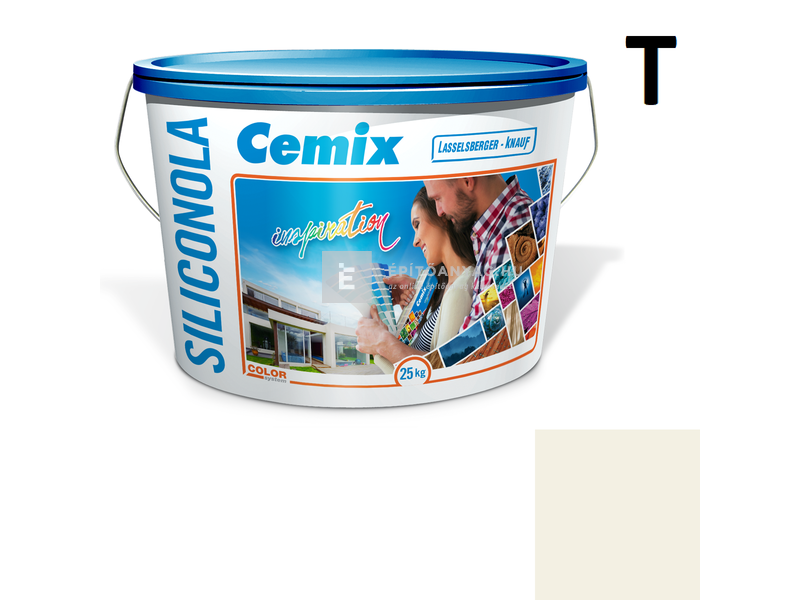 Cemix-LB-Knauf SiliconOla Szilikon színezővakolat, kapart 2 mm 4111 cream 25 kg