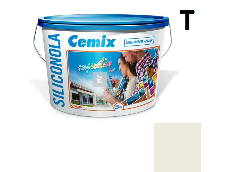 Cemix-LB-Knauf SiliconOla Szilikon színezővakolat, kapart 2 mm 4191 cream 25 kg