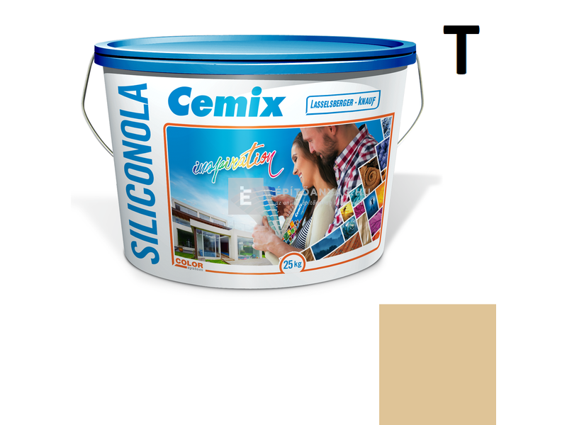 Cemix-LB-Knauf SiliconOla Szilikon színezővakolat, kapart 2 mm 4347 orange 25 kg