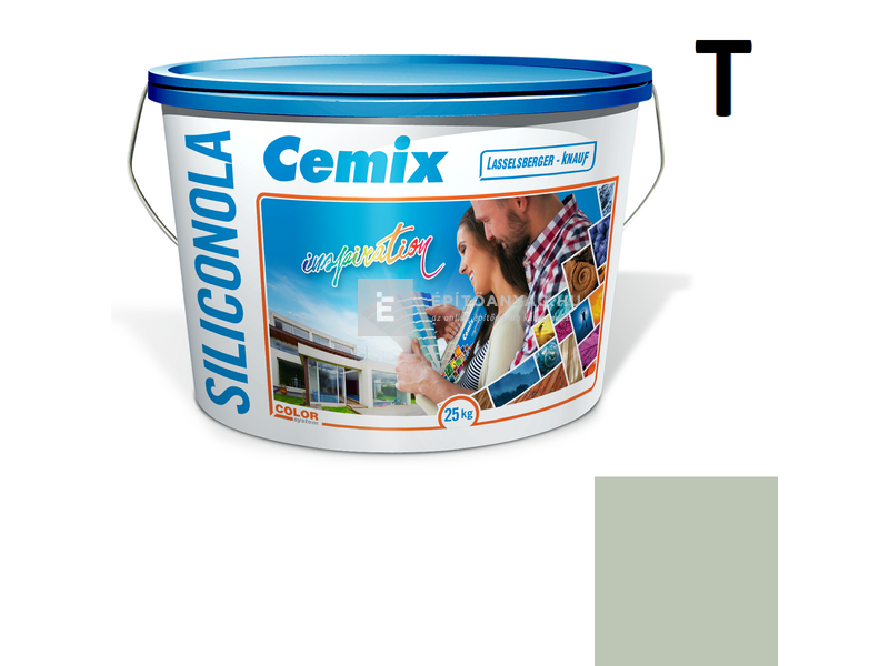 Cemix-LB-Knauf SiliconOla Szilikon színezővakolat, kapart 2 mm 4525 green 25 kg