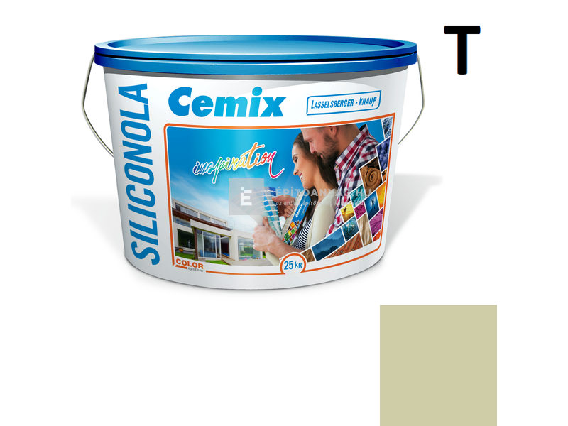 Cemix-LB-Knauf SiliconOla Szilikon színezővakolat, kapart 2 mm 4545 green 25 kg