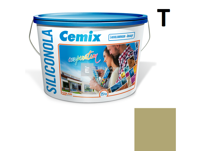 Cemix-LB-Knauf SiliconOla Szilikon színezővakolat, kapart 2 mm 4549 green 25 kg