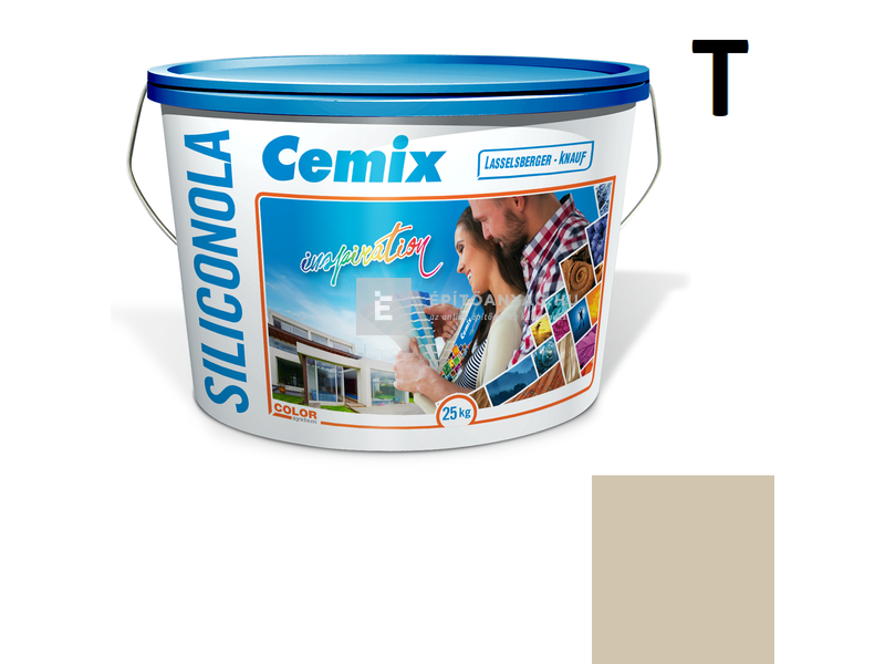 Cemix-LB-Knauf SiliconOla Szilikon színezővakolat, kapart 2 mm 4555 green 25 kg
