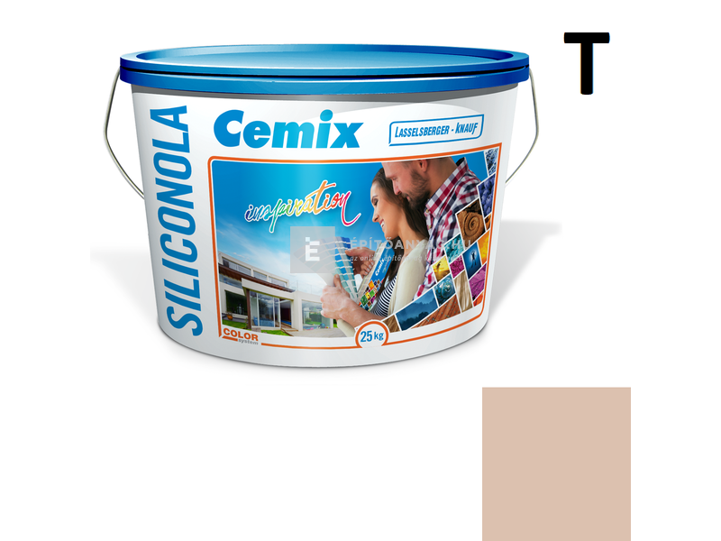 Cemix-LB-Knauf SiliconOla Szilikon színezővakolat, kapart 2 mm 4921 brown 25 kg