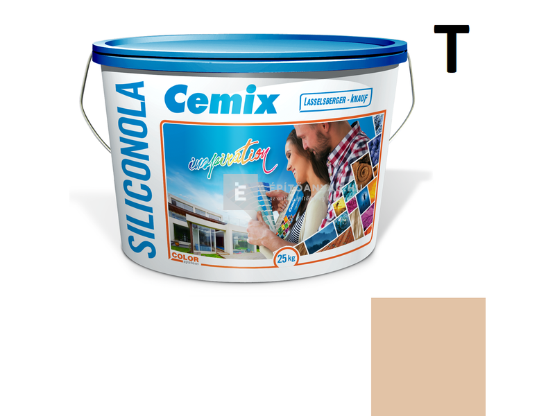 Cemix-LB-Knauf SiliconOla Szilikon színezővakolat, kapart 2 mm 4961 brown 25 kg