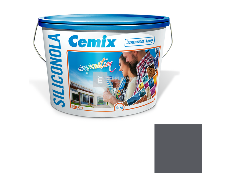 Cemix-LB-Knauf SiliconOla Szilikon színezővakolat, kapart 2 mm 5329 rock 25 kg