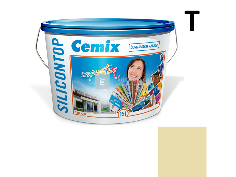 Cemix-LB-Knauf SiliconOla Szilikon színezővakolat, dörzsölt 2 mm 4323 orange 25 kg