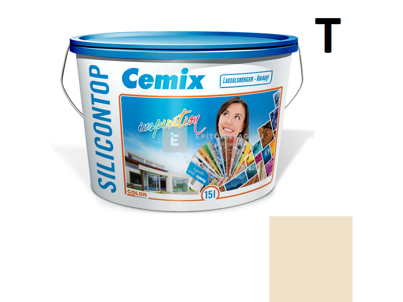 Cemix-LB-Knauf SiliconOla Szilikon színezővakolat, dörzsölt 2 mm 4351 orange 25 kg