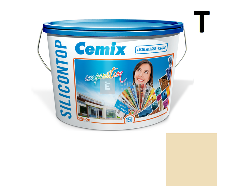 Cemix-LB-Knauf SiliconOla Szilikon színezővakolat, dörzsölt 2 mm 4353 orange 25 kg