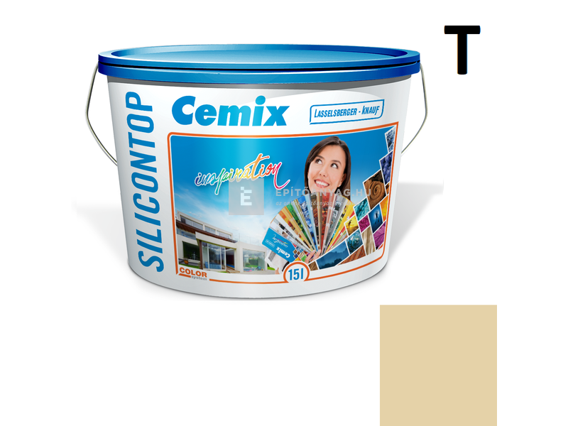 Cemix-LB-Knauf SiliconOla Szilikon színezővakolat, dörzsölt 2 mm 4363 orange 25 kg